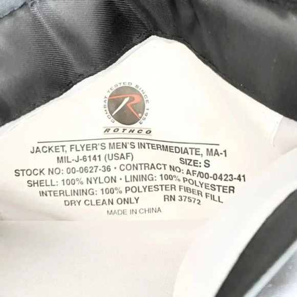 MA-1 Reversible Water repellent Bomber Jacket Embroidered OLIVIA - Picture 16 of 16